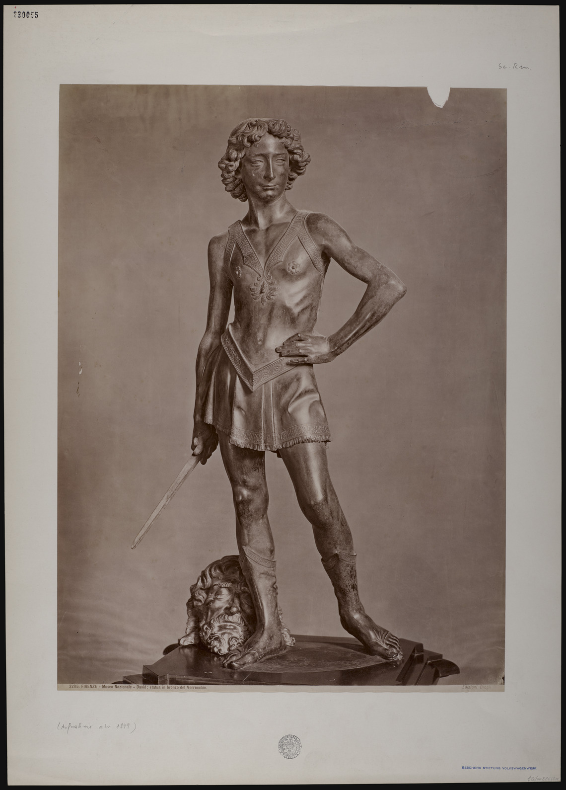 Verrocchio, David, 1899, albumen by Brogi, Firenze - Bargello