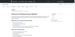 Musical Corpora Register