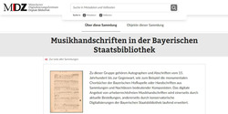 Music manuscripts in the Bavarian State Library