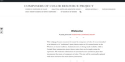 Composers of Color Resource Project