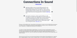 Connections in Sound