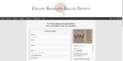 English Broadside Ballad Archive