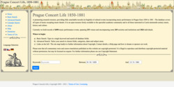 Prague Concert Life 1850-1881