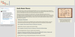 Early Music Theory