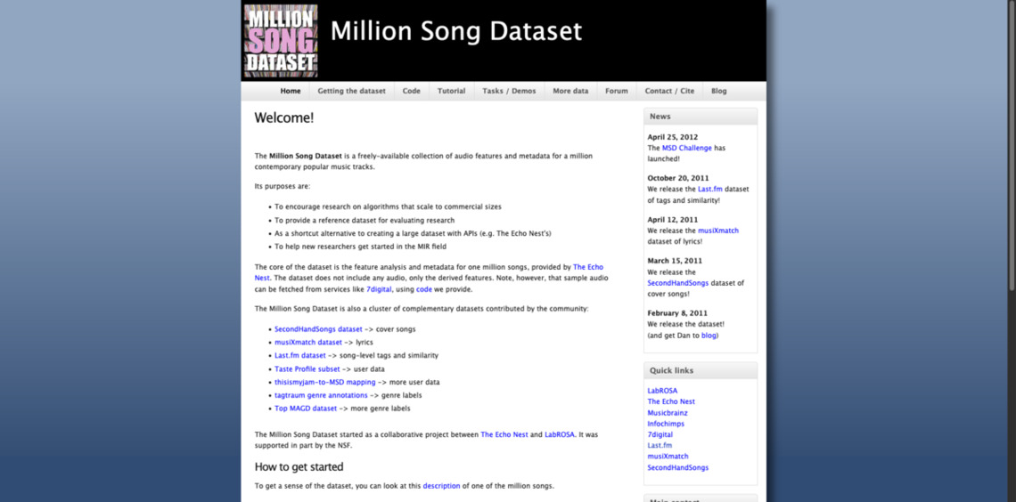 million-song-dataset