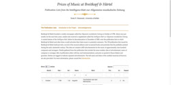 Prices of Music at Breitkopf & Härtel: Publication Lists from the Intelligenz-blatt zur Allgemeine musikalische Zeitung