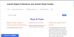 Music & Prayer: Jewish Digital Collections and Jewish Study Guides